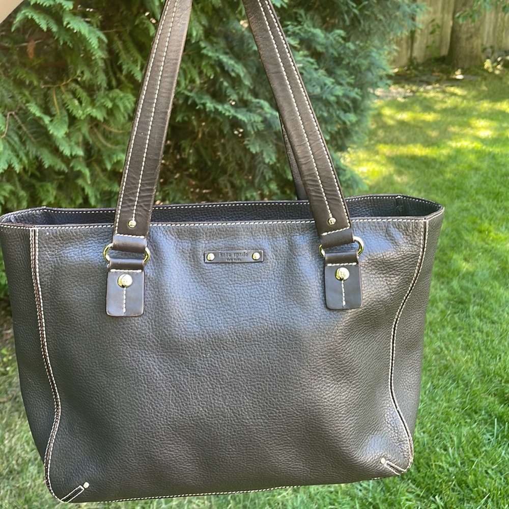 Vintage leather Kate spade tote